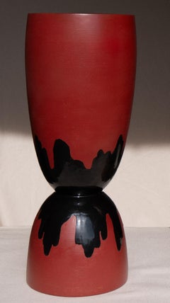 Elizabeth Garouste & Mattia Bonetti - Jarrón de terracota "Clip side down" (pinza hacia abajo)