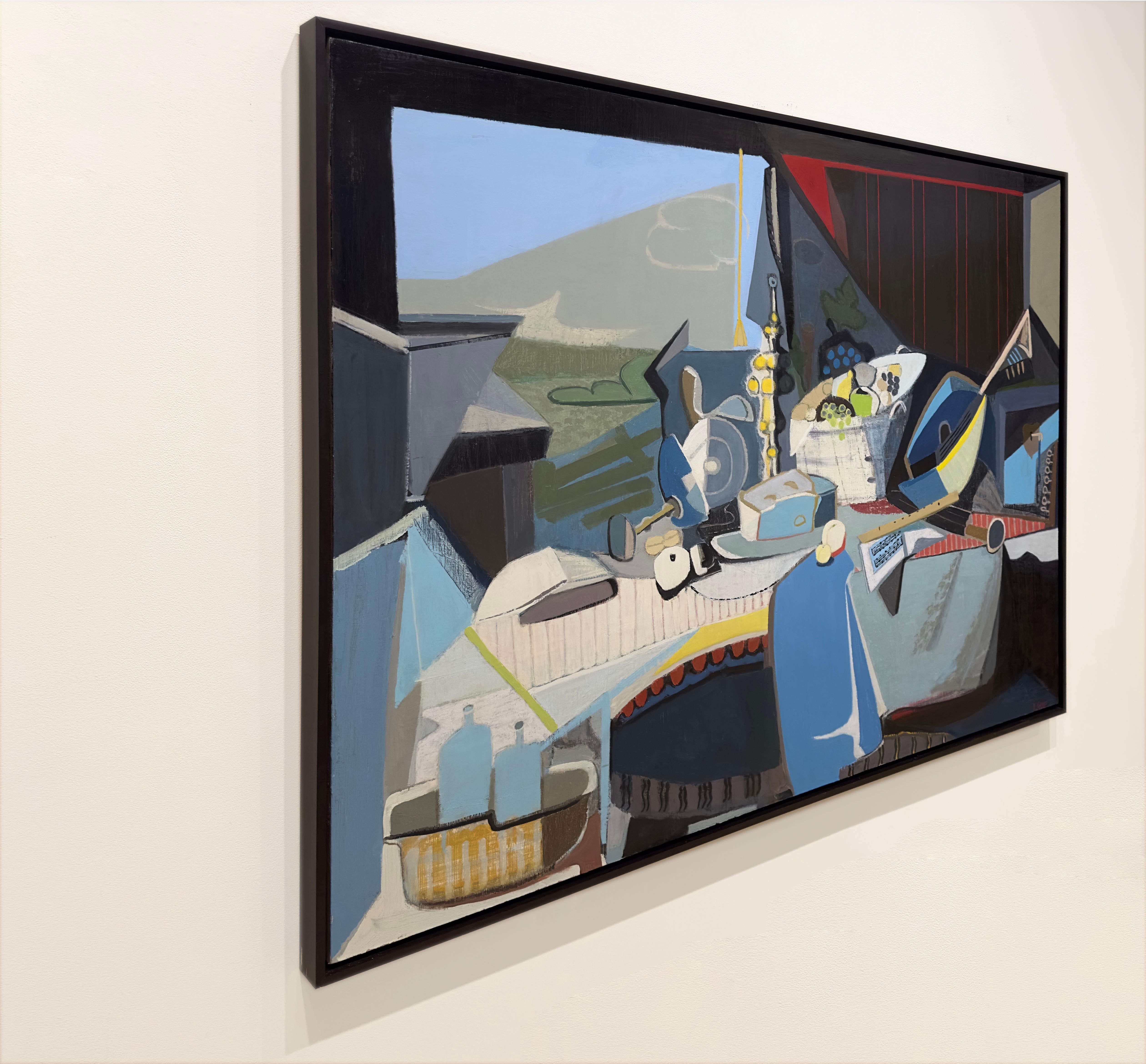 Natures mortes d'après PICASSO et DE HEEM - Abstrait / Nature morte / Cubisme - Contemporain Painting par Elizabeth Geiger