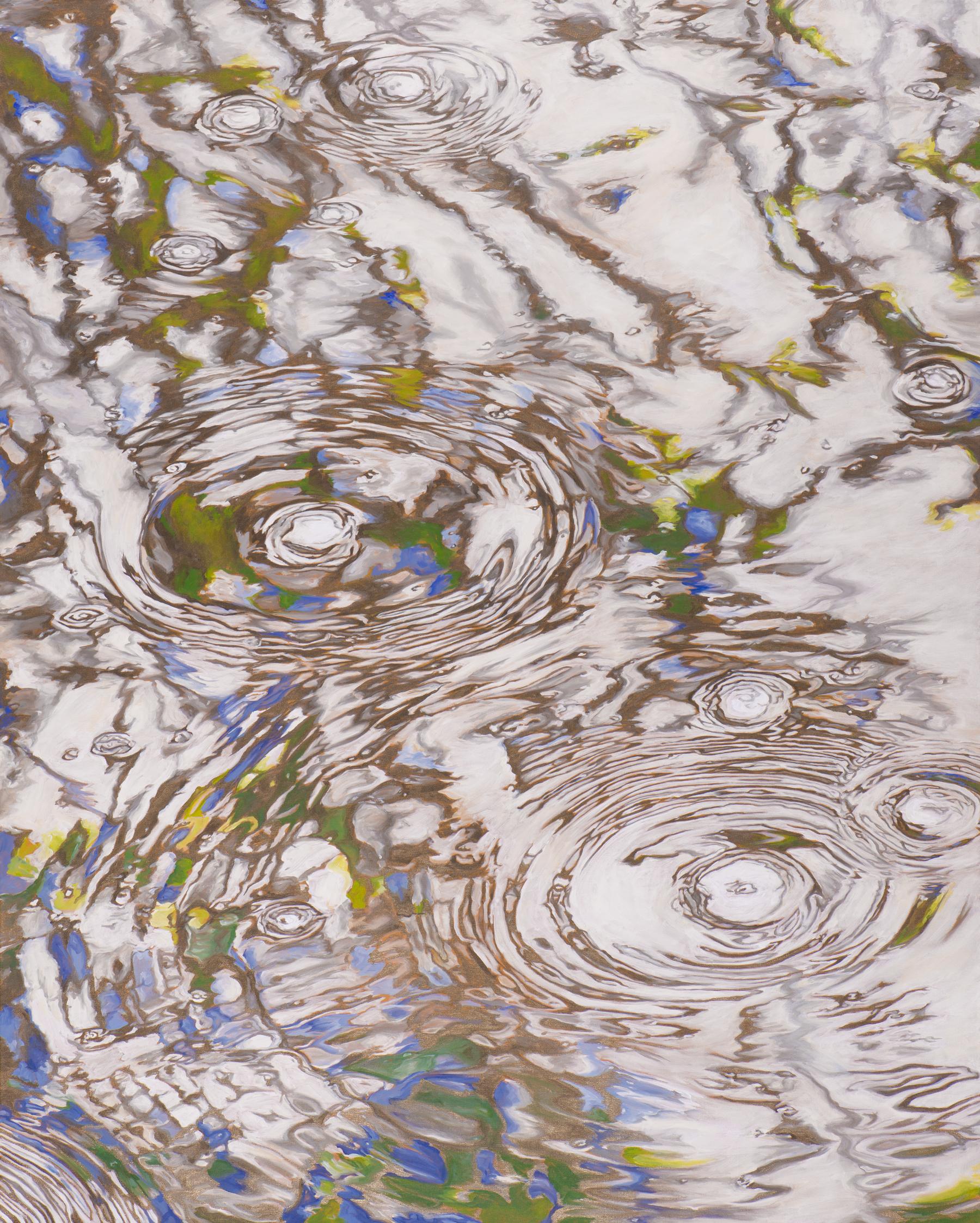 Abstract Painting de Elizabeth Geisler - Printemps