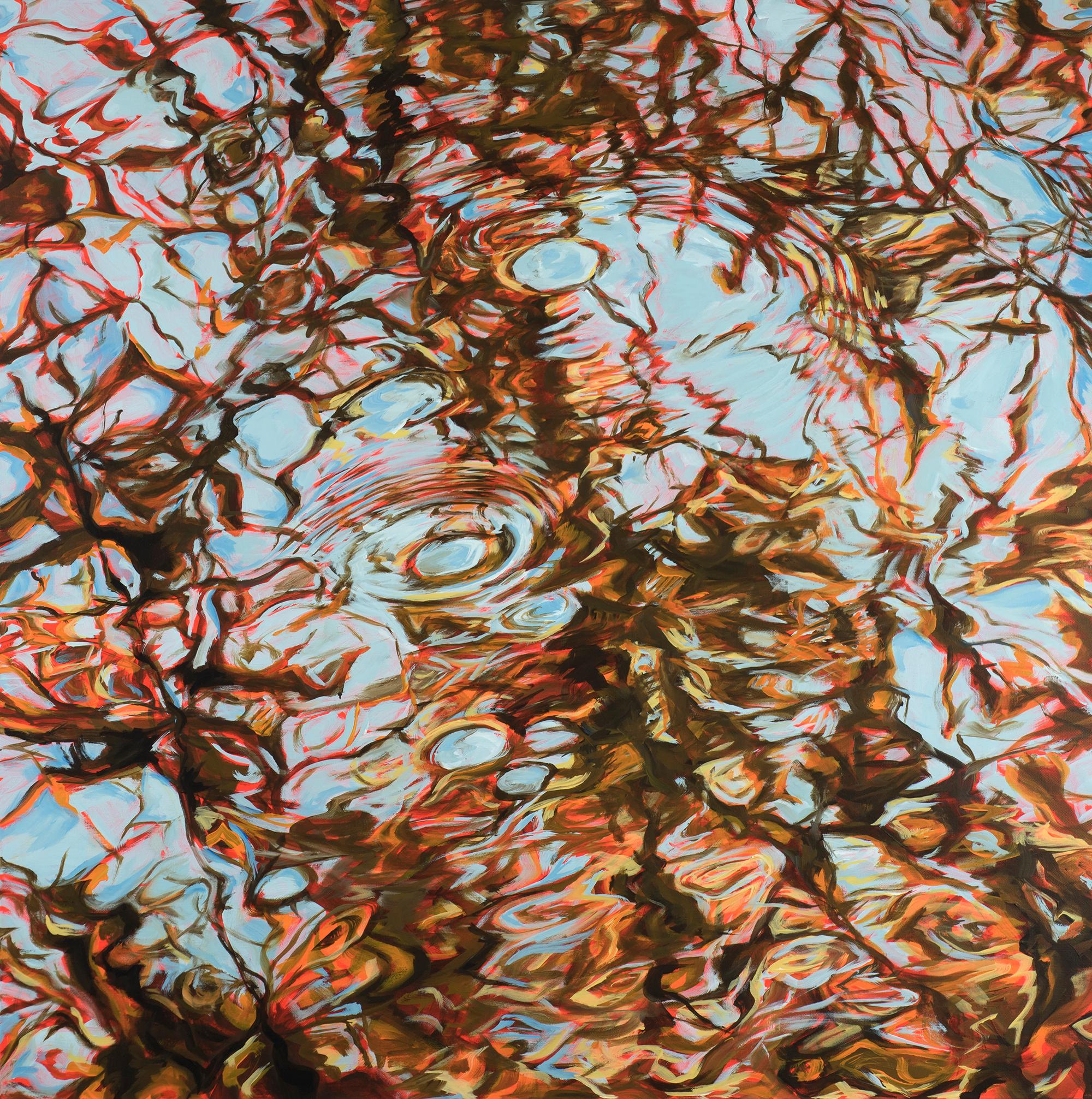 Elizabeth Geisler Abstract Painting – Reste eines Traums