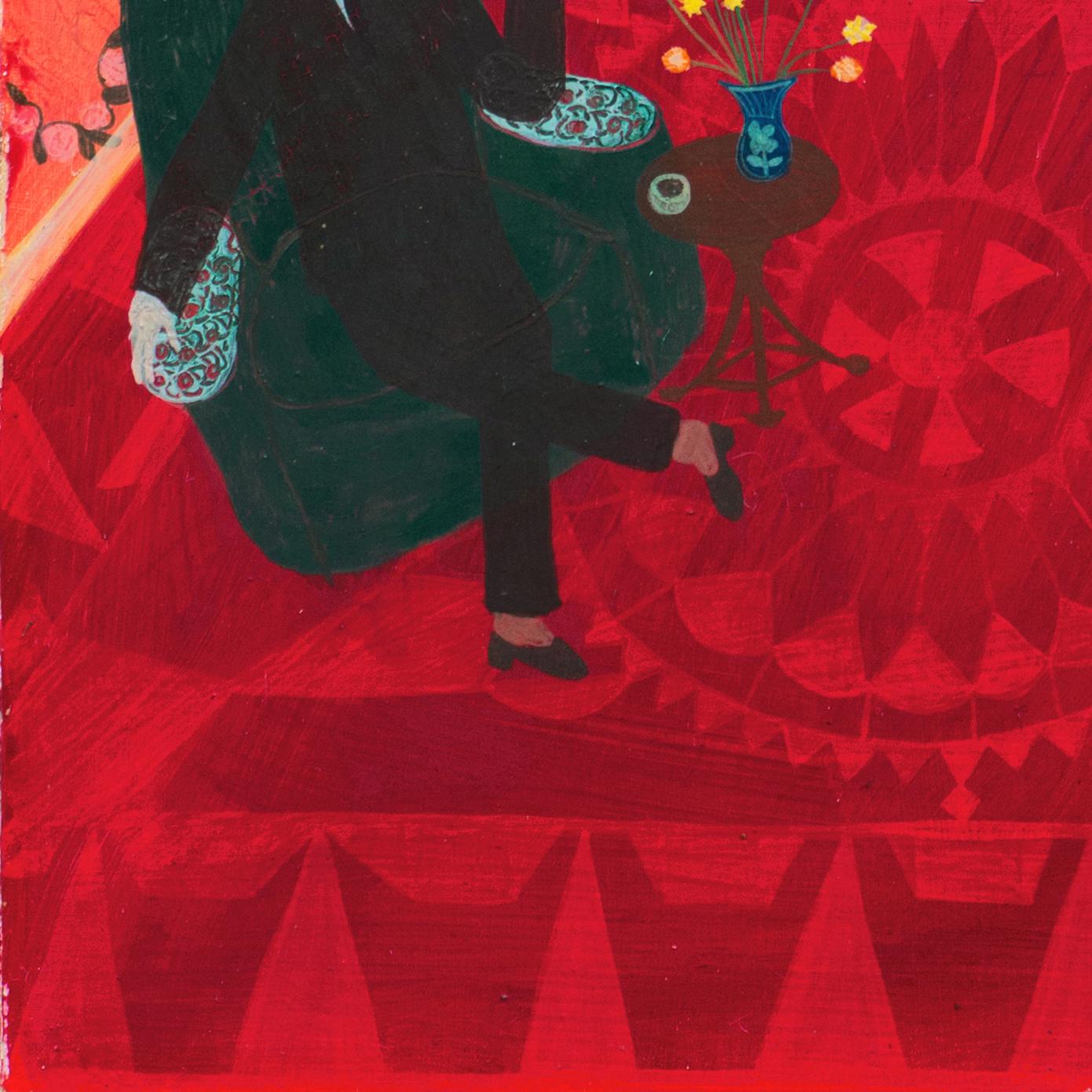 'Chez la Modiste', Óleo Figural Interior, Post-Impresionista, Mujer Artista Popular - Painting Posimpresionista de Elizabeth Gevaert