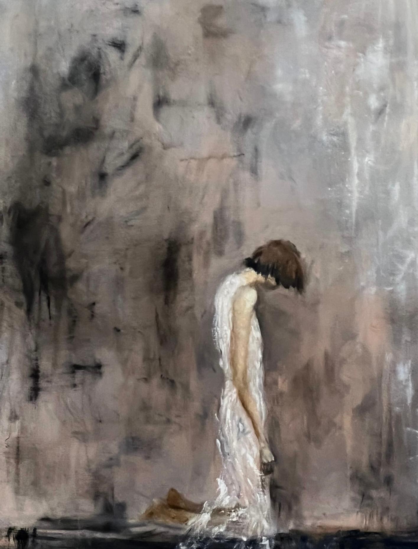 Preghiera (olio su tela) - Painting di Elizabeth Gorcey