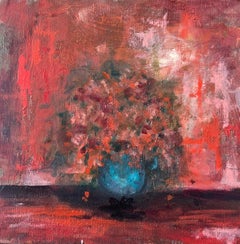 Red Flowers (oil on canvas)