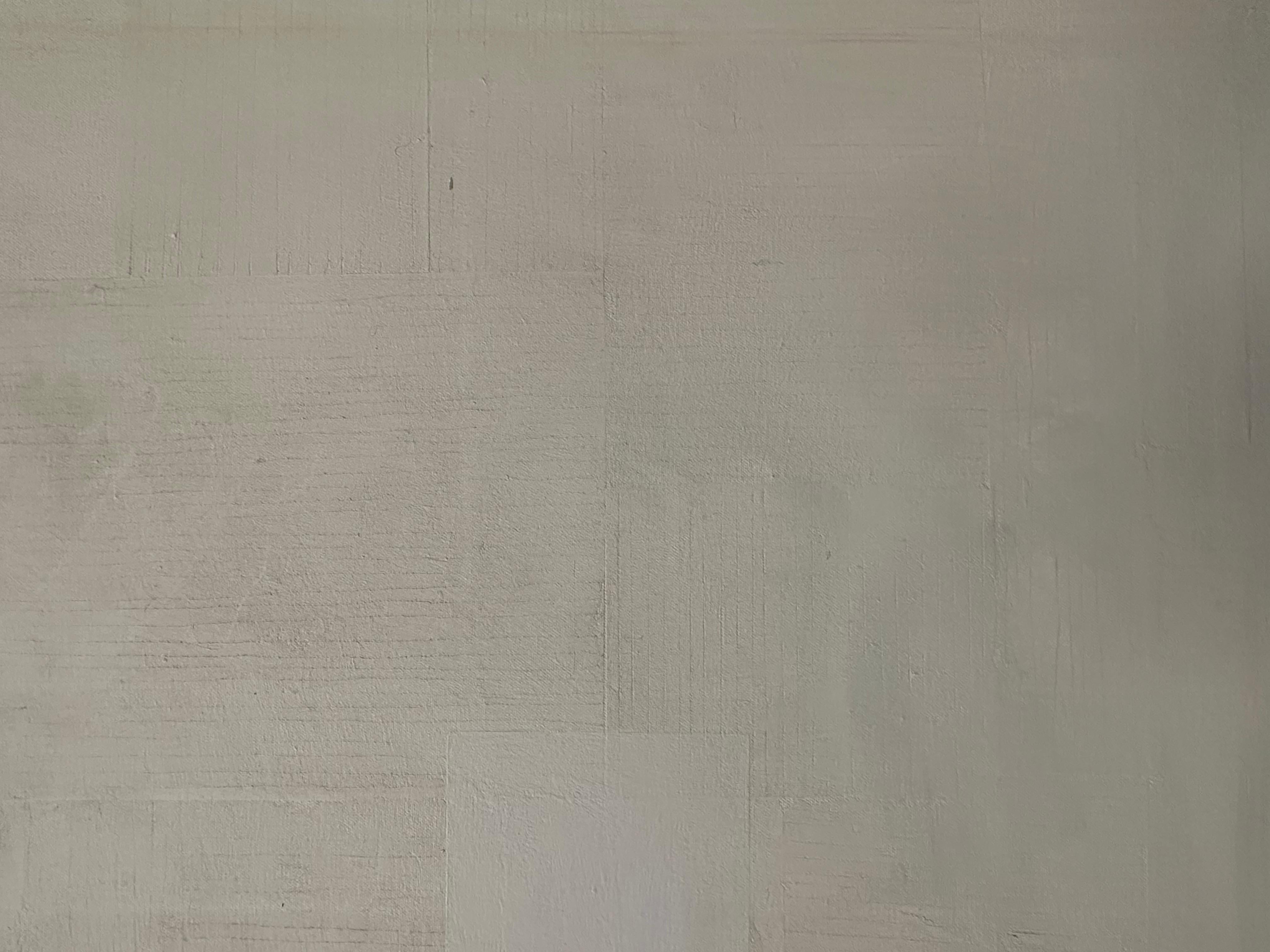 Bruma Two - Géométrique contemporaine abstraite rayures grises brun beige, 2018. en vente 10