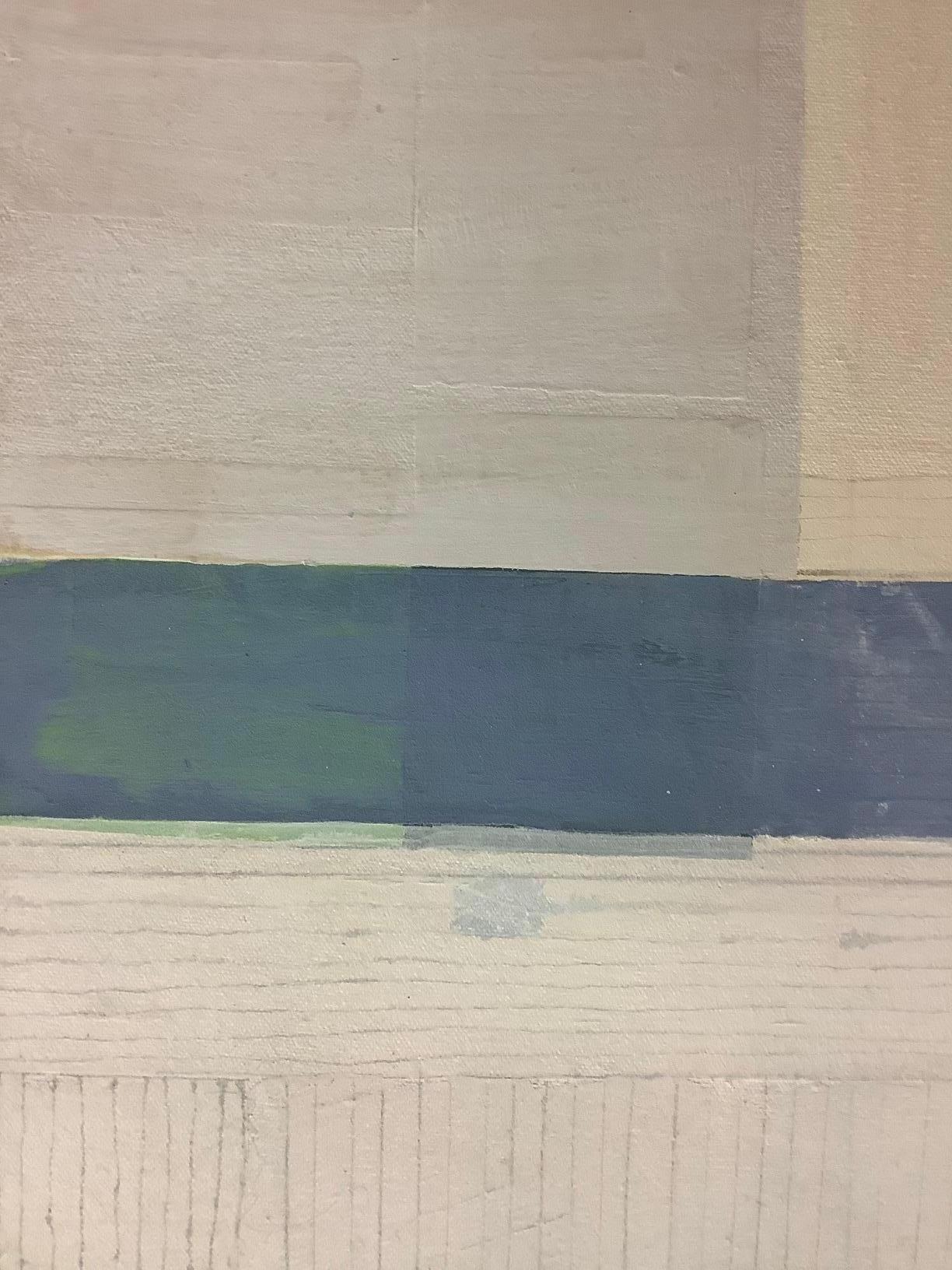 Bruma Two - Géométrique contemporaine abstraite rayures grises brun beige, 2018. en vente 4