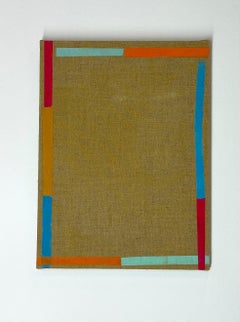 Canna - Orange Pink Blue Stripes Beige Linen, 2016