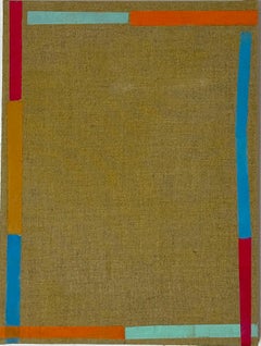 Canna - Naranja Rosa Azul Rayas Lino Beige, 2016