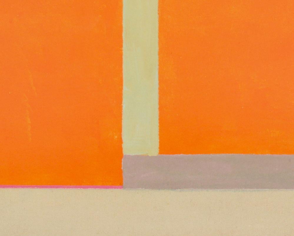 D30 (Abstrakte Malerei) (Orange), Abstract Painting, von Elizabeth Gourlay