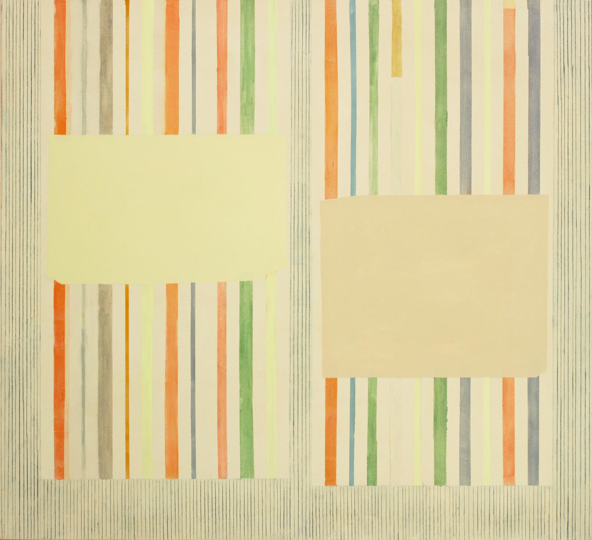 Limegreyrose, Beige, Orange, Green, Lemon Yellow, Gray Stripes, Geometric