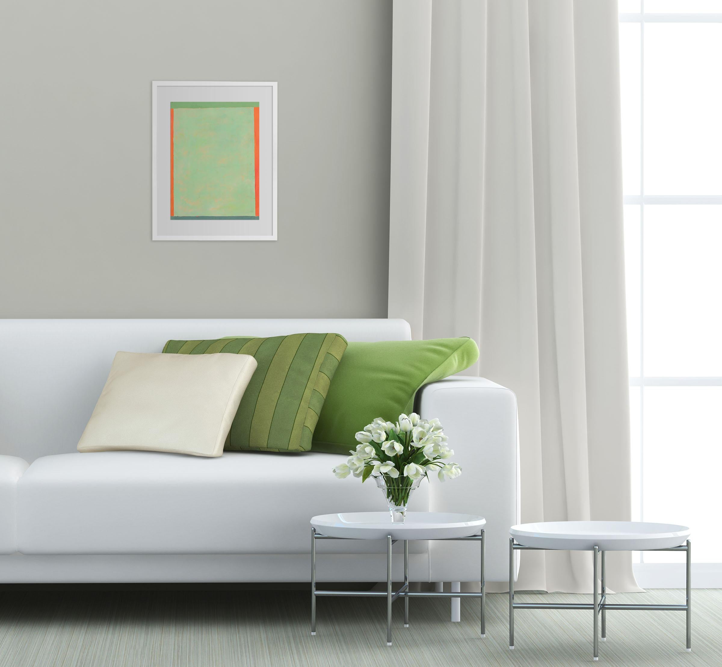 Pinck 1 (Abstract painting) - Painting by Elizabeth Gourlay