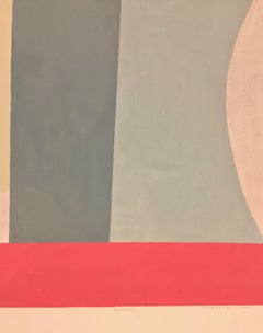 Rosegray - Abstract Painting Orange Red Green Blue Shapes, 2019