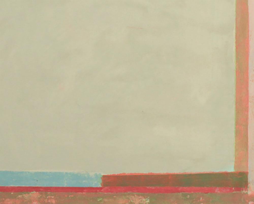 Brauner Tanager 2 (Abstraktes Gemälde) (Beige), Abstract Painting, von Elizabeth Gourlay