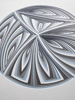 Cut Work: 'Blue Grey Circle-In'