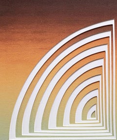 Cut Work, Freihandschliff mit Surgical Scalpel, Seide eingeschnitten: 'Autumn Fade 2-In'