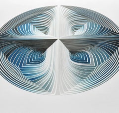 Free Hand, minimaliste, découpé : « Circle Blue Melange Circle »