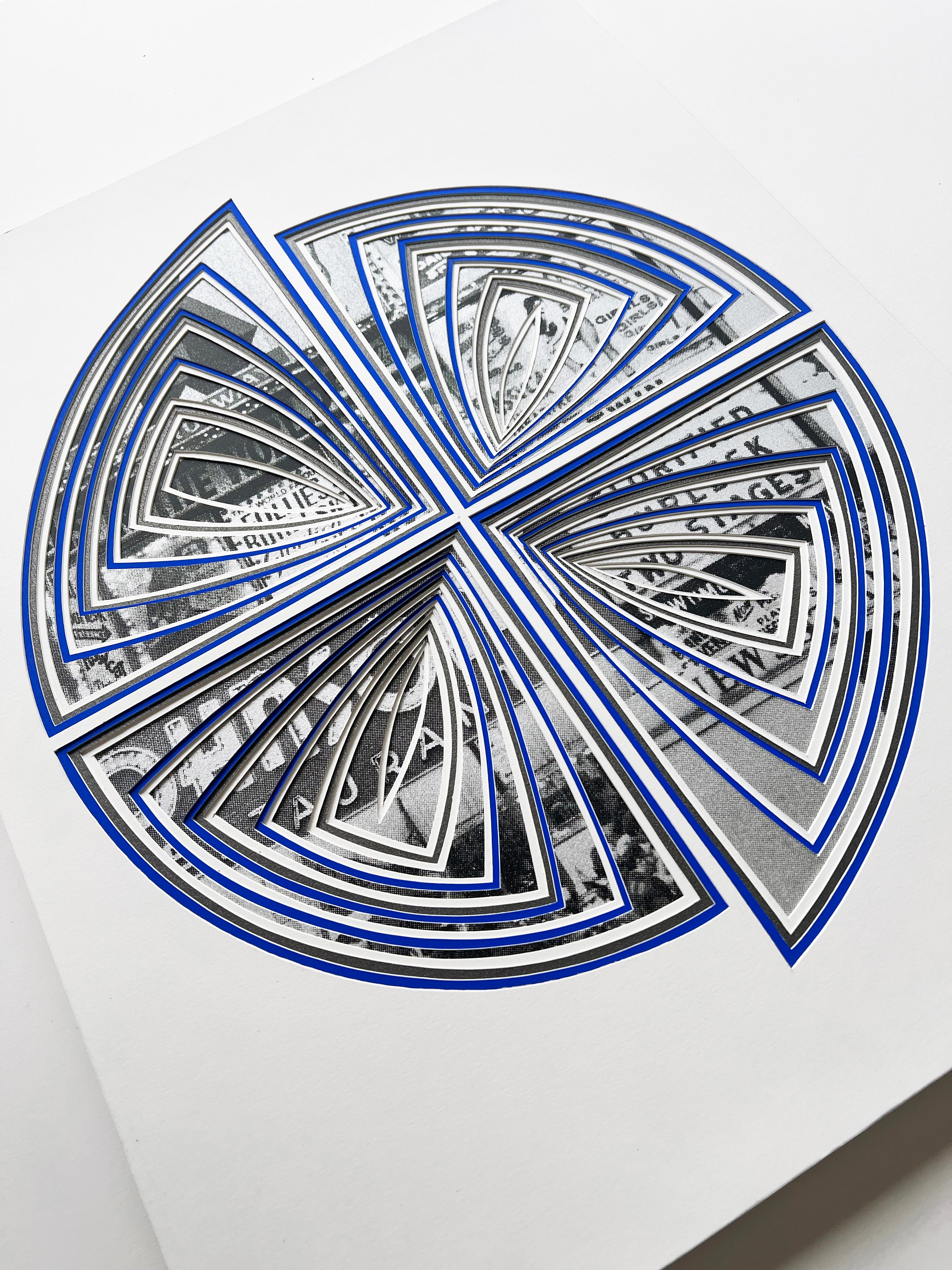 Elizabeth Gregory-Gruen’s Cut Work series is a free hand paper cutting process that charts the contours of our ever-changing emotional experience through the movement of form, line, and color. 

     Using free hand scalpel-cut multilayered imagery,