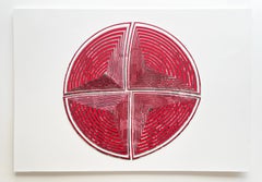 Free-Hand, Minimal, Cutwork: 'NYC in Red-Out'