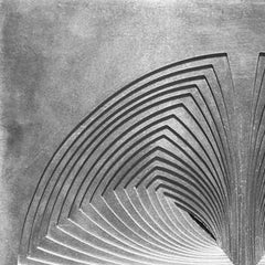 Abstract Metal Wall Sculpture: '4 Piece Circle-In #2'