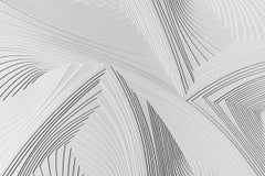 ""All Over 2"", Wandrelief-Skulptur aus handgeschliffenem Papier, abstrakt, tonal, weiß