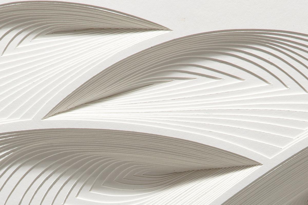 white wall sculpture