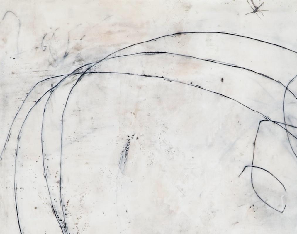 Elizabeth Harris, Entanglement 16, encausto e grafite su Wood, 2021 3