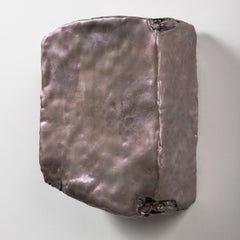 Elizabeth Harris, Platinum, Encaustic and Pigment on Wood, 2017