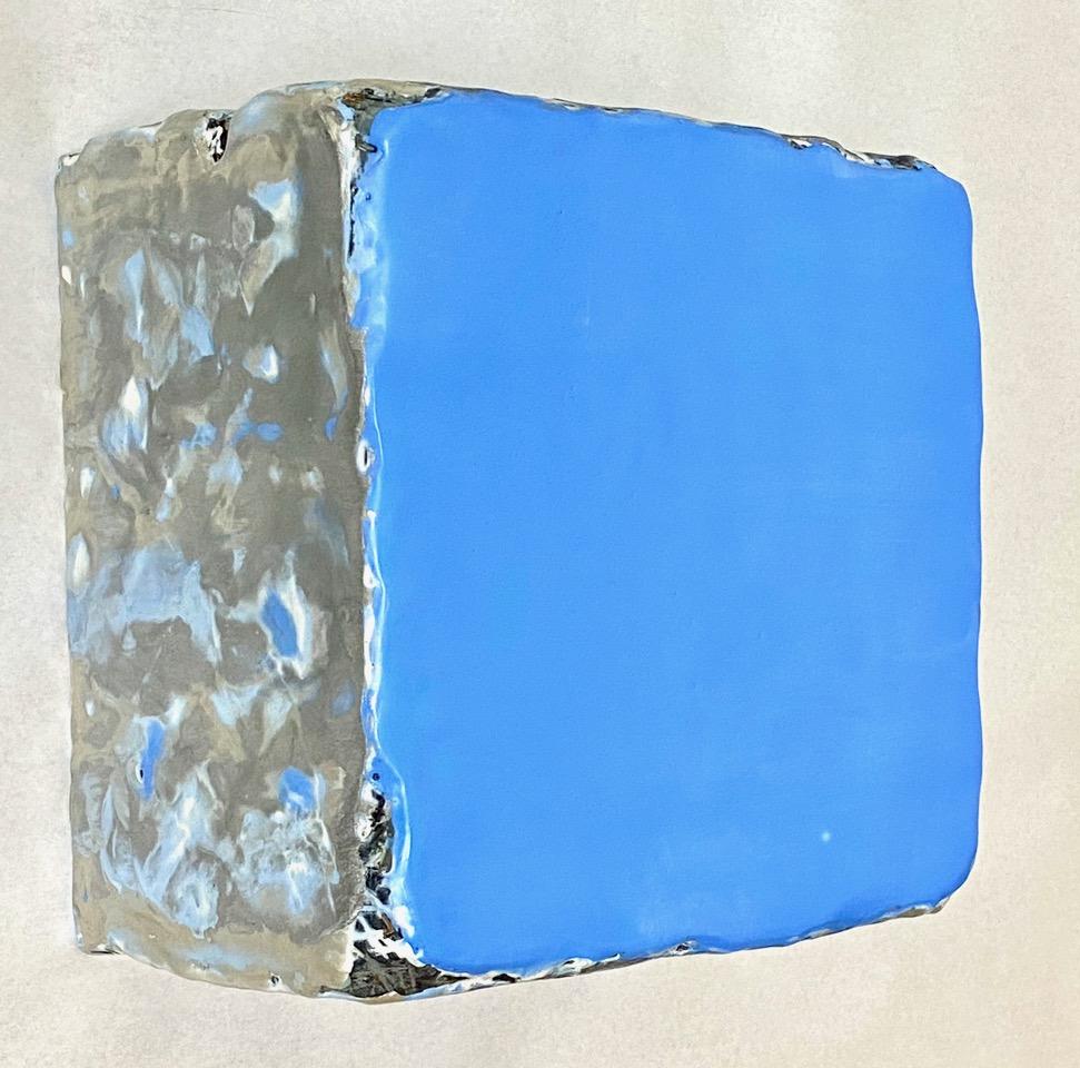 Elizabeth Harris Abstract Painting - Blue Topaz