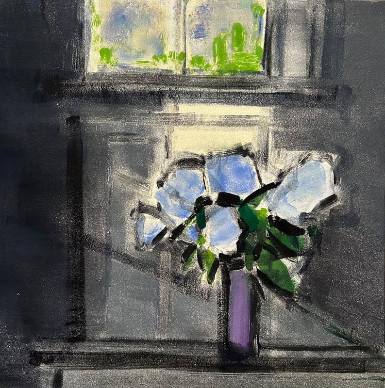Elizabeth Higgins Still-Life Painting - Hydrangeas #1