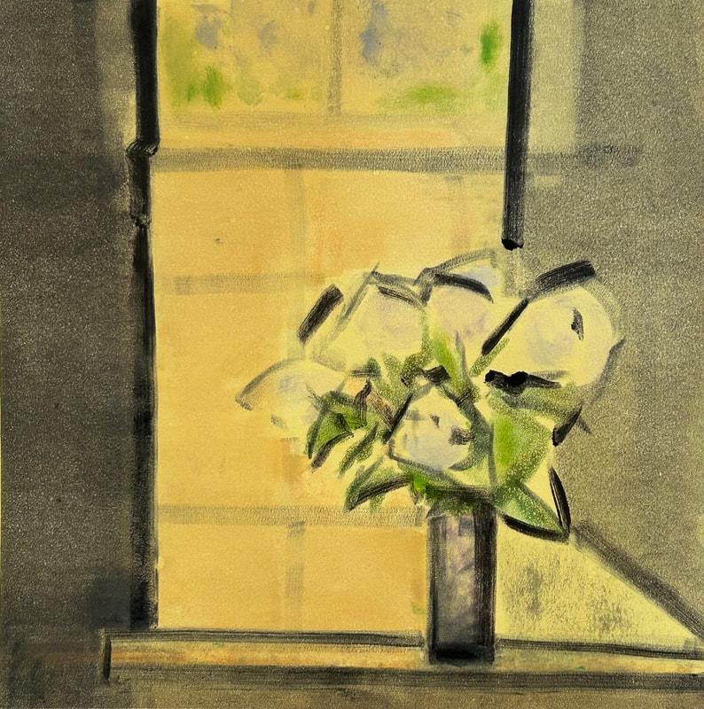Elizabeth Higgins Still-Life Painting - Hydrangeas #3
