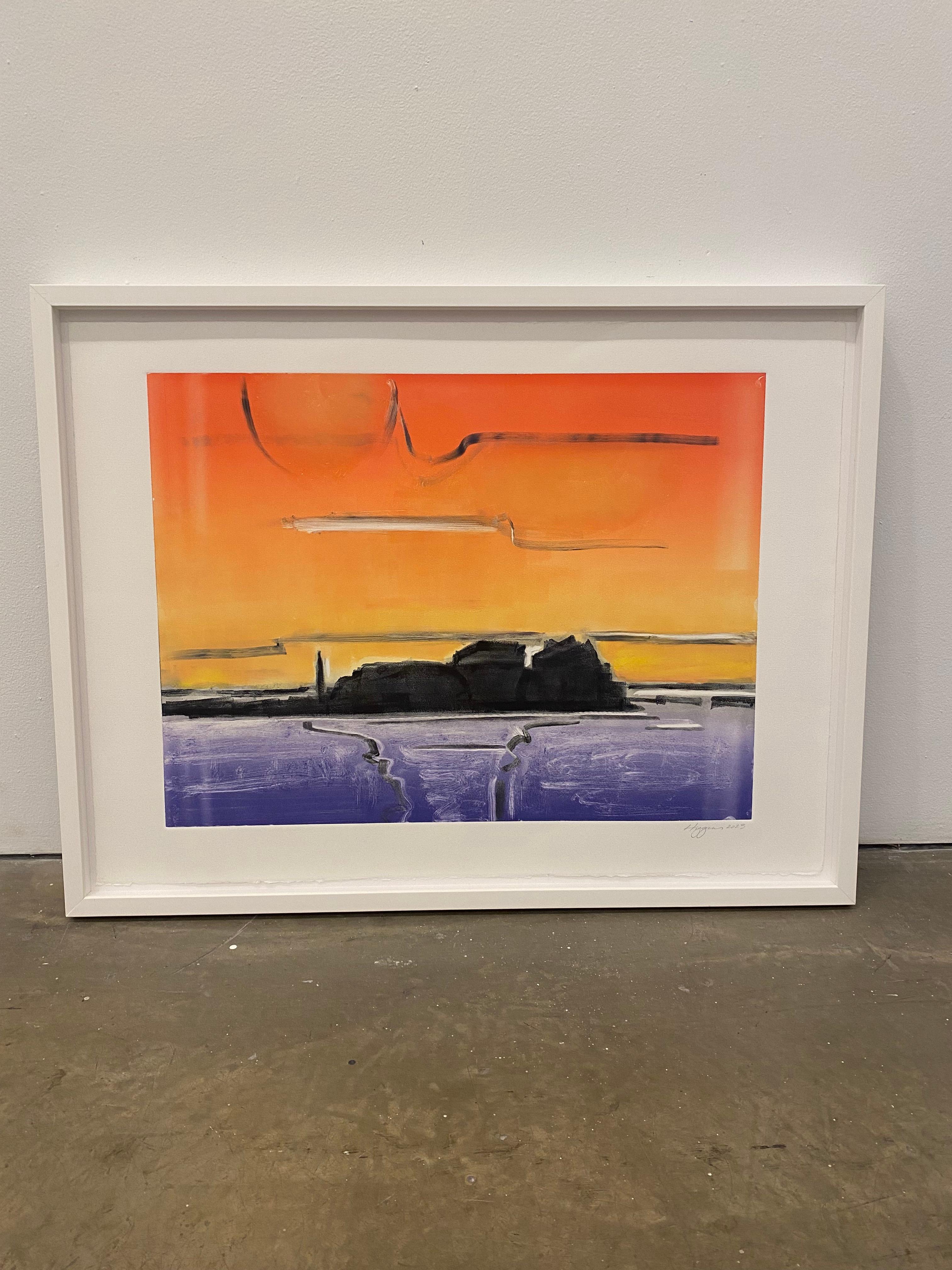 Long Island Sound #2 - Painting di Elizabeth Higgins