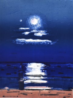 Vintage Moonlight on Water #1