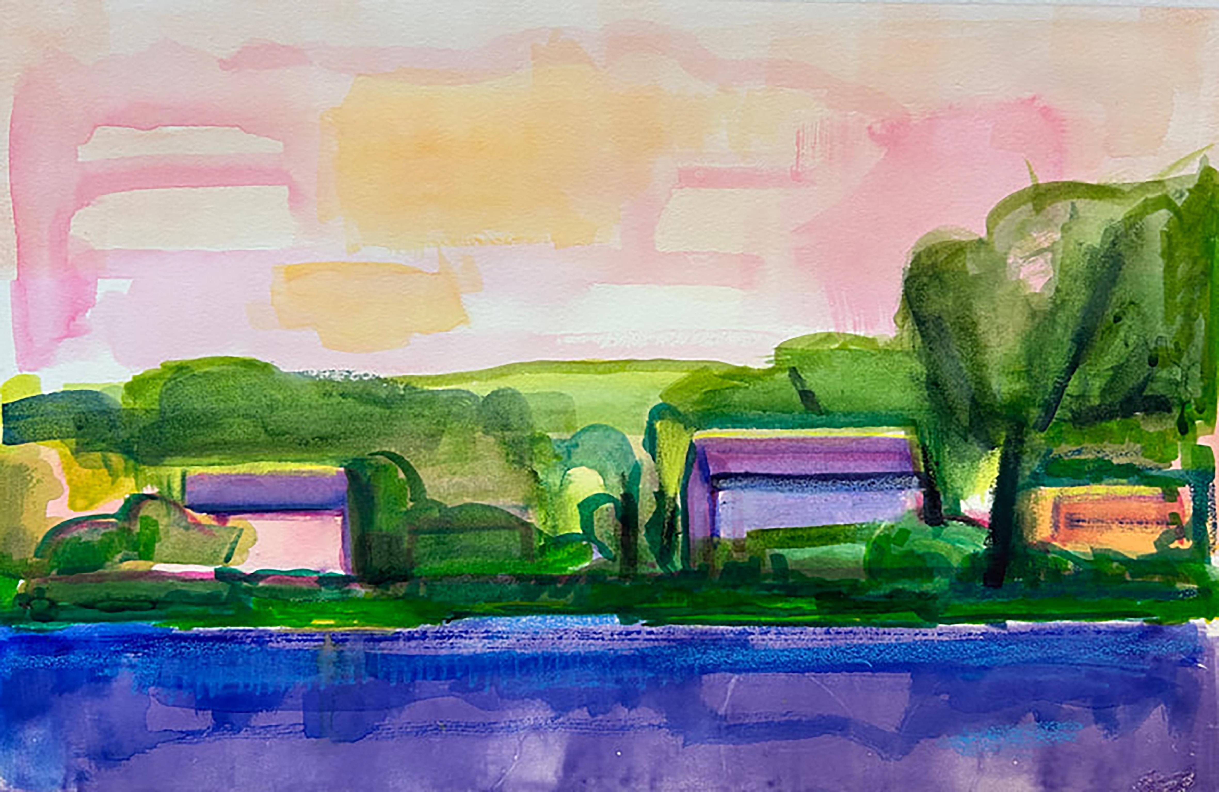 Elizabeth Higgins Landscape Painting - Morning Sky
