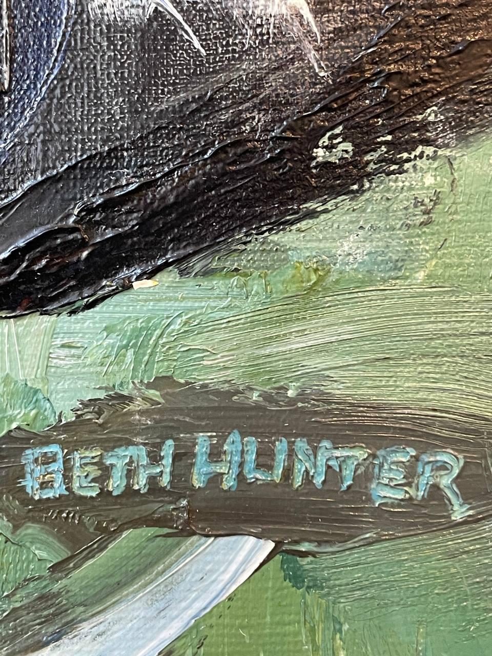 BETH HUNTER RWA (b. 1935)
Elizabeth Hunter was a British 20th century painter and printmaker who trained at the Slade School of Art under Lucian Freud. She lived in Bristol and Newlyn, but is thought to have exhibited in Scotland, where examples of