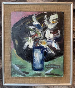 Vintage Still life with lilies