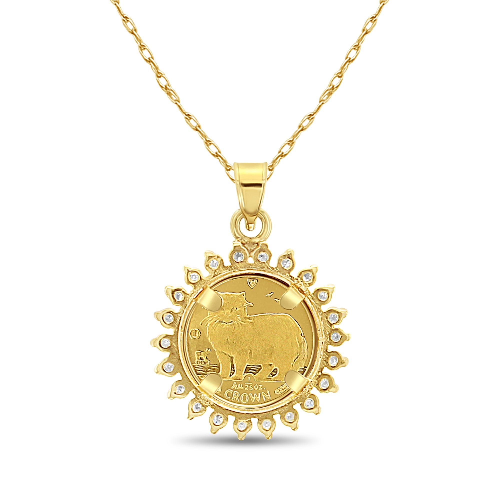 gold coin locket design