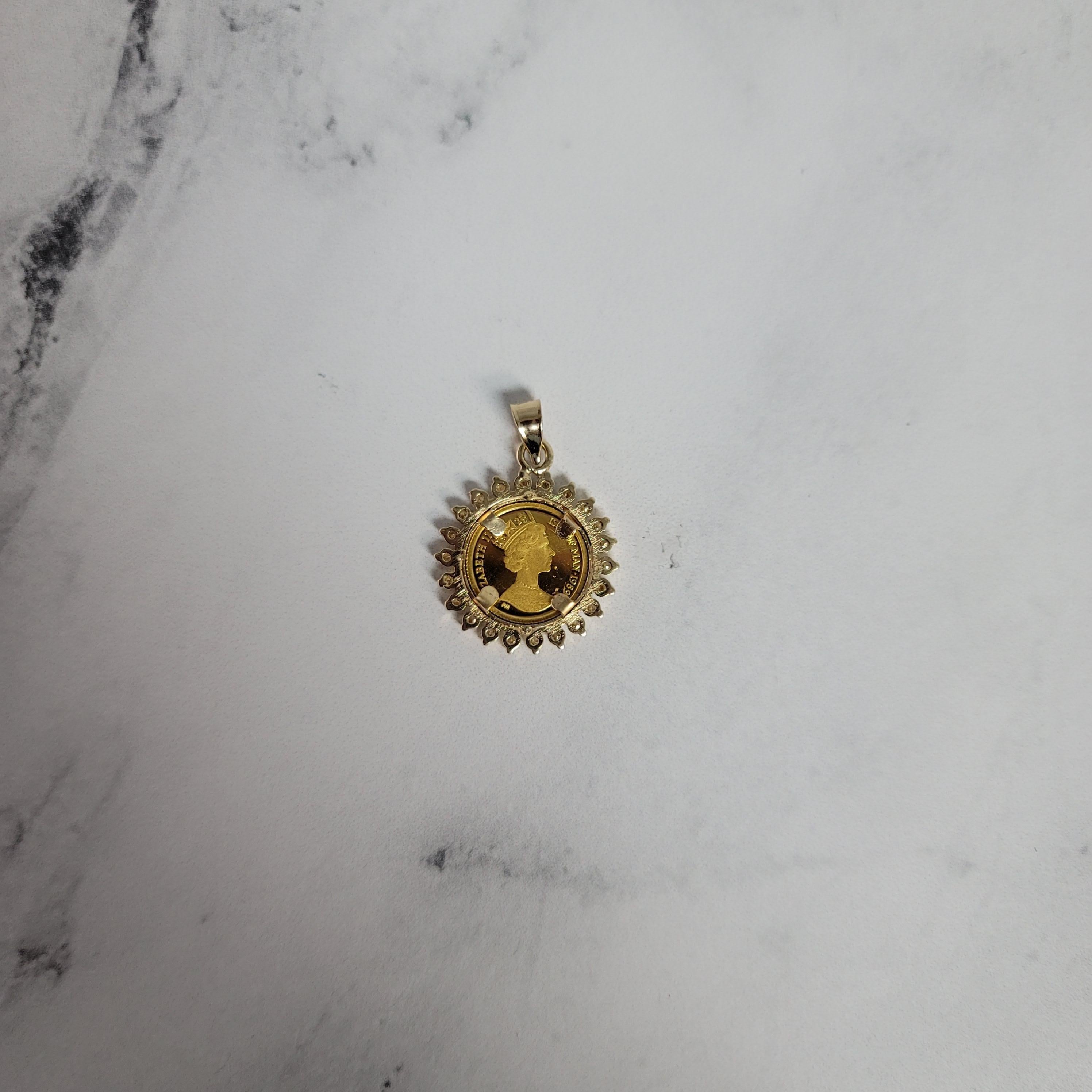 gold coin pendant design