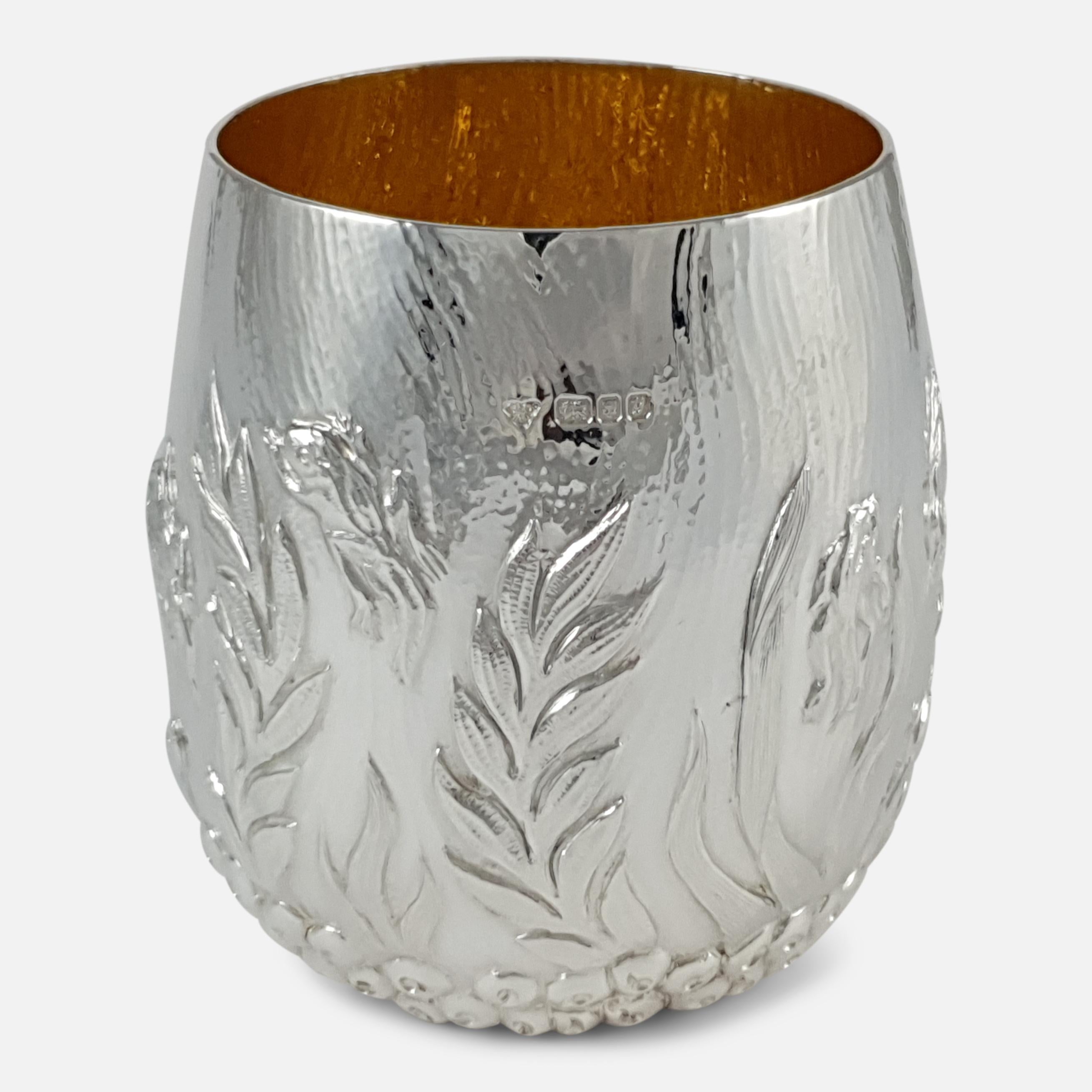 Late 20th Century Elizabeth II Sterling Silver Beaker, Garrard & Co, London, 1998