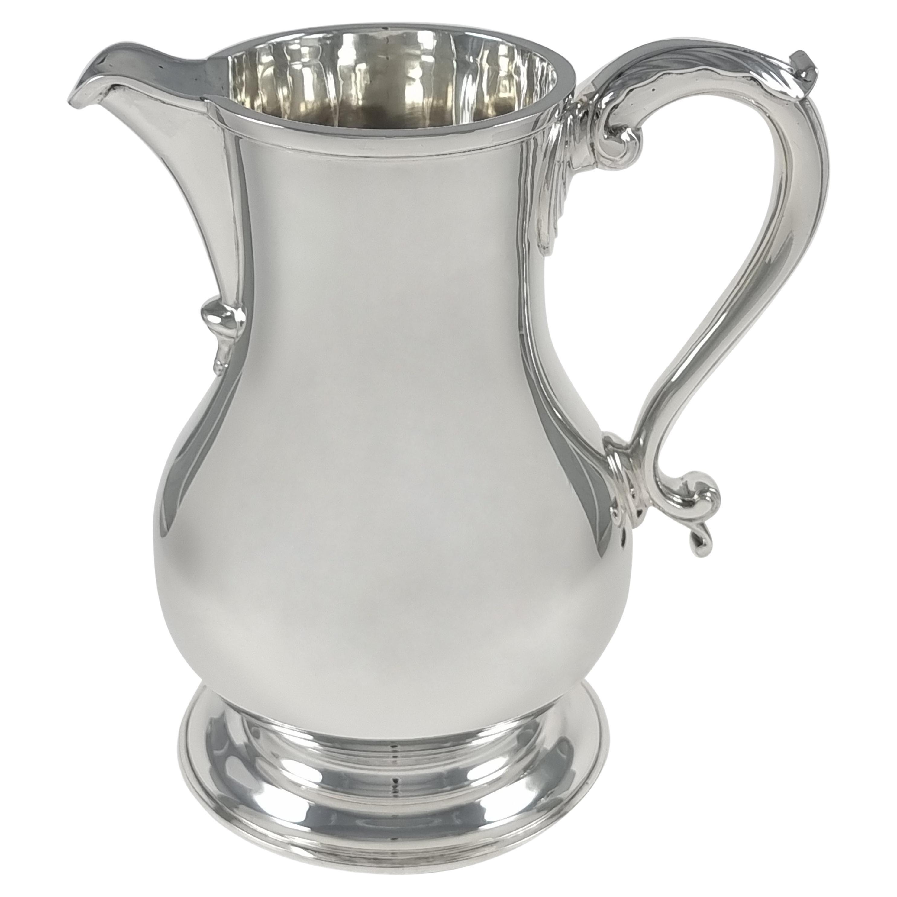 Elizabeth II Sterling Silver Beer Jug / Water Pitcher, Wakely & Wheeler, 1971