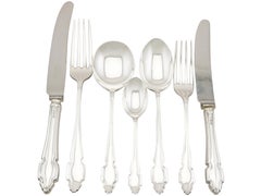Elizabeth II Sterling Silver Canteen of Cutlery for Six Persons