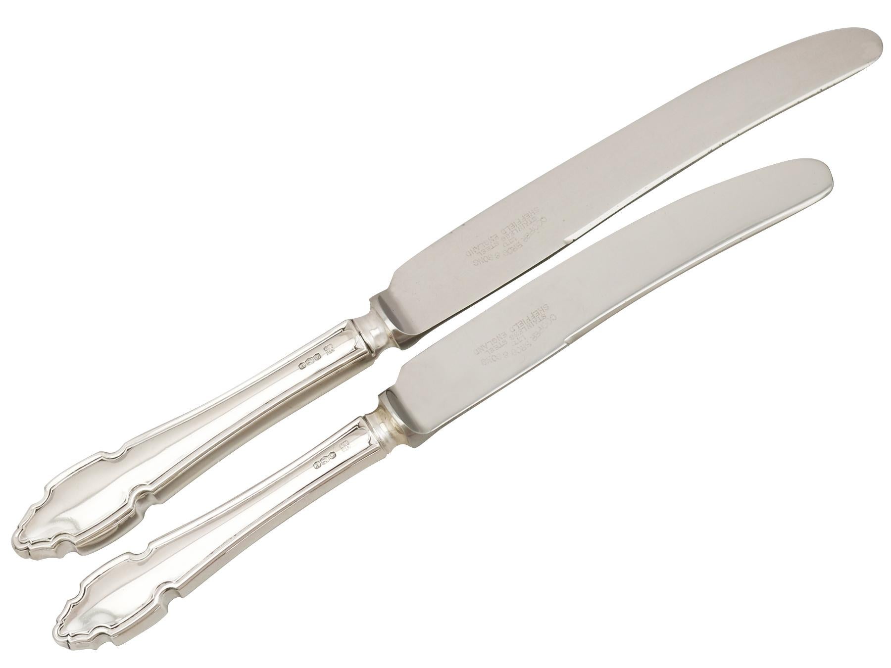Elizabeth II Sterling Silver Canteen of Cutlery for Six Persons 3