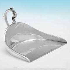 Elizabeth II Sterling Silver Crumb Brush & Scoop - Garrard & Co. London 1968