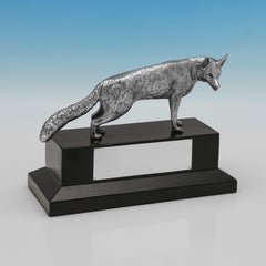Elizabeth II Sterling Silver Fox Model by Garrard & Co Ltd, London 1962