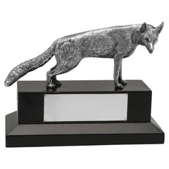 Elizabeth II Sterling Silver Fox Model by Garrard & Co Ltd, London 1962