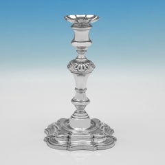 Candelieri in argento Sterling stile Giorgio II di Elisabetta II, Londra 1998