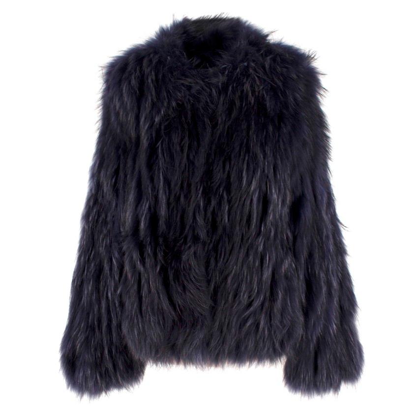 Elizabeth & James Midnight Blue Raccoon Fur Jacket

- Midnight blue raccoon fur with grey flecks through it
- Oversized fit
- Soft & luxurious feel
- Cotton & polyester lining
- Side pockets
- Long sleeves
- Hook & eye fastening

SIZE UK XS / US