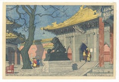 Elizabeth Keith, Lama Temple, Peking, Japanese Woodblock Print, Modern Art