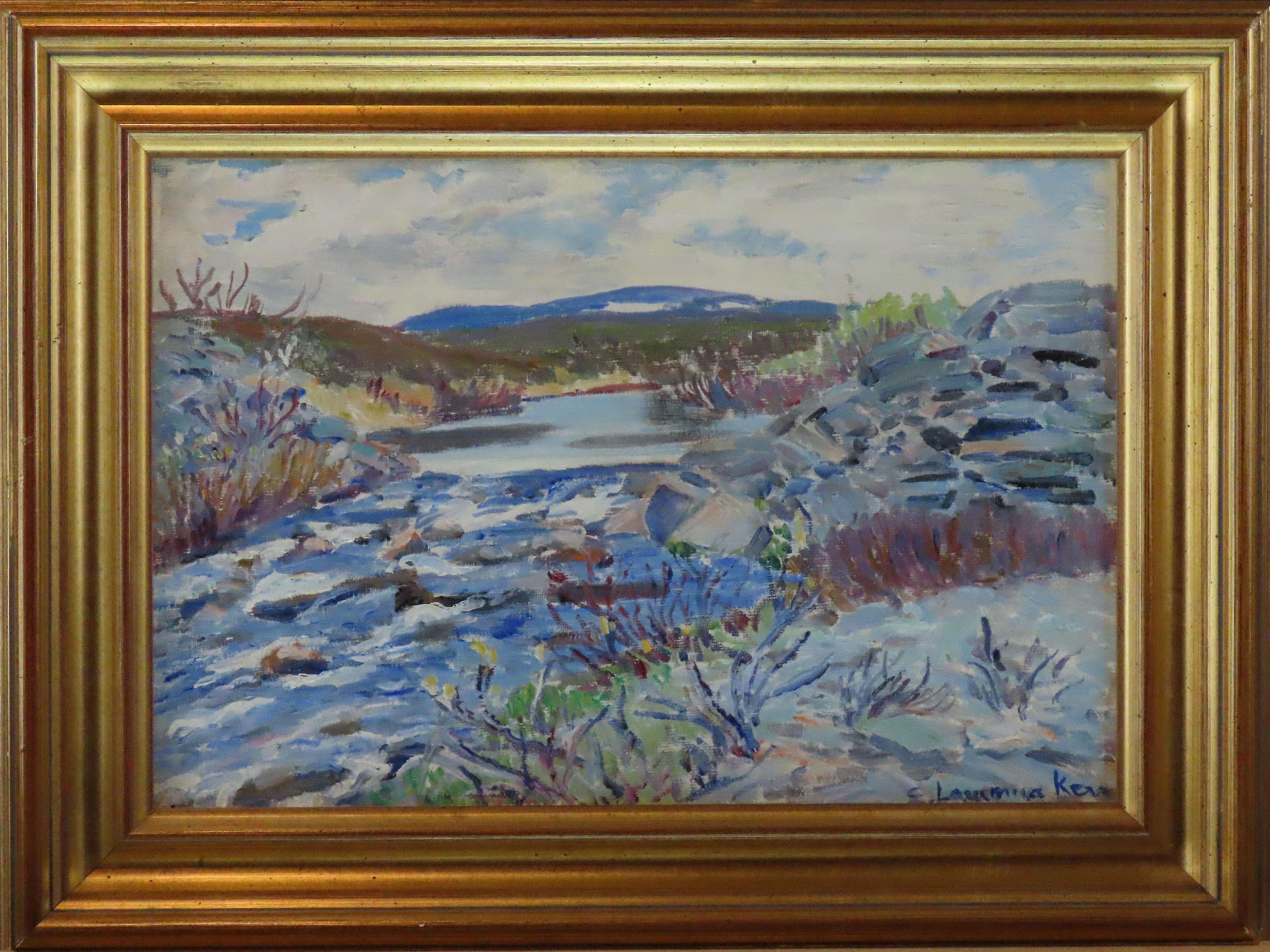 Original Ölgemälde auf Leinwand von Elizabeth Lamorna Kerr 1904 -1990 „Norway“