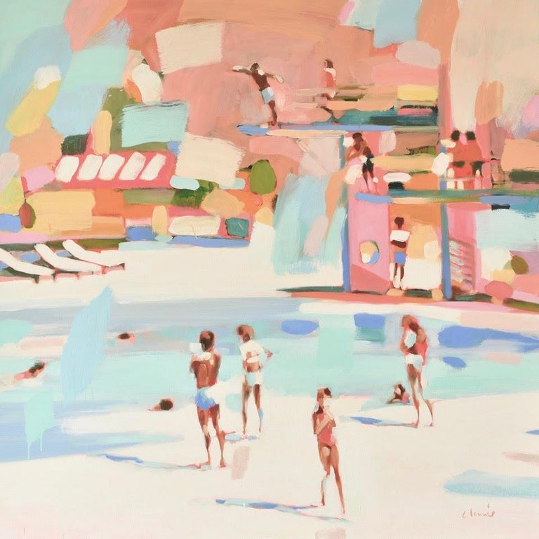 Elizabeth Lennie How To Do A Fly Dive Abstract Oil Painting Of
