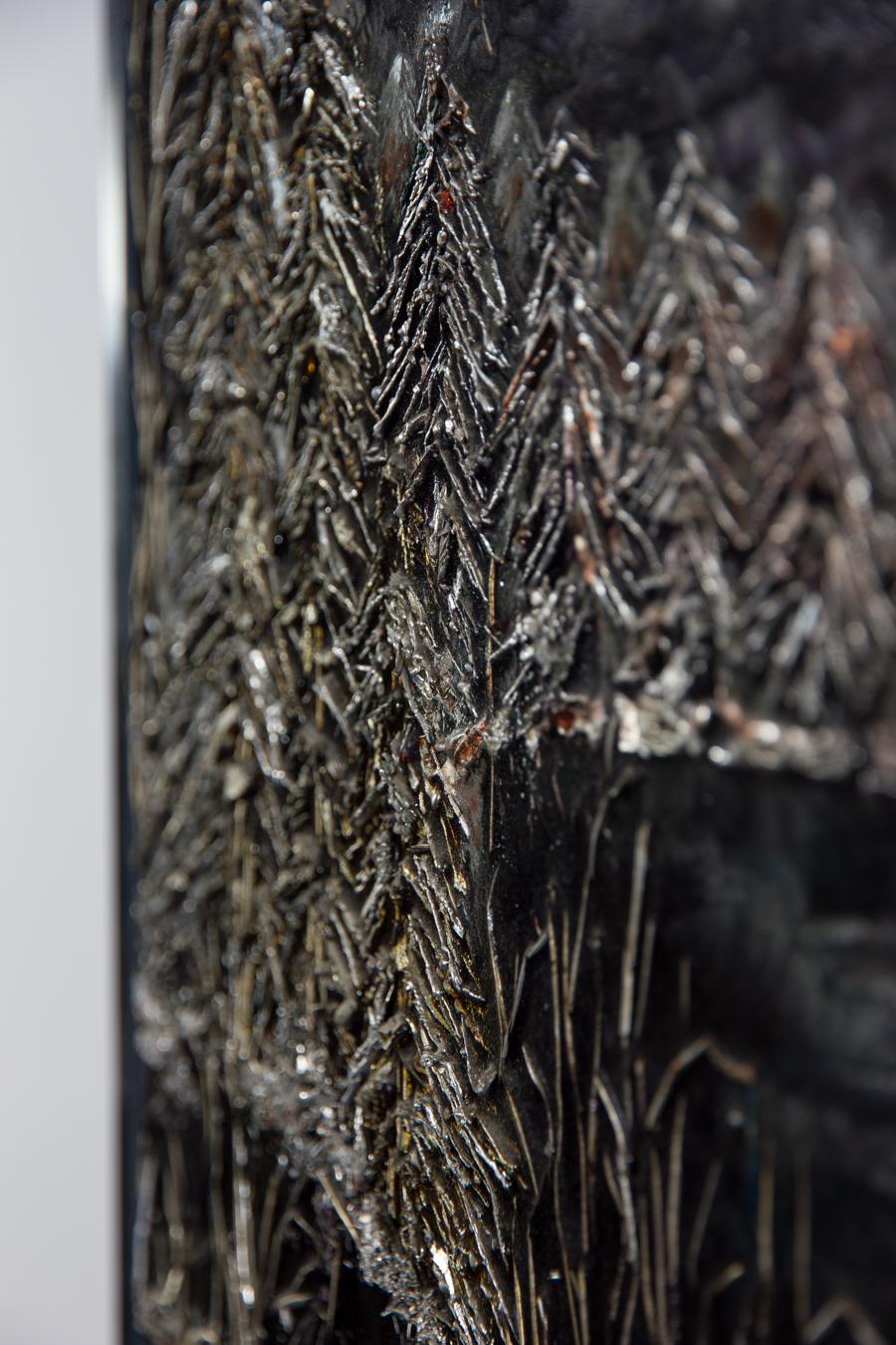 Elizabeth Lewis - Mid 20th Century Sculpture, Landscape in Metal and Resin 3