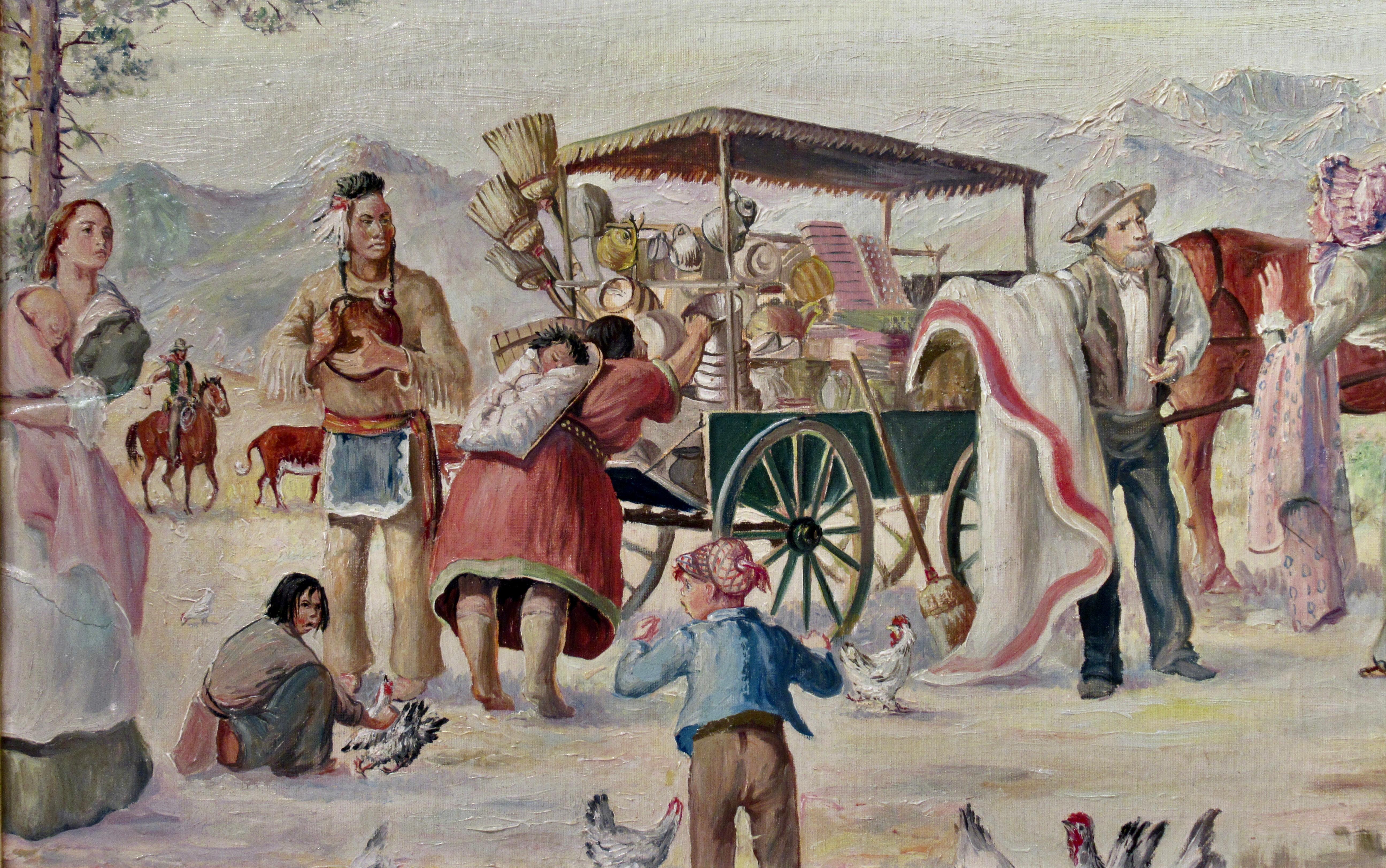 The Peddler - American Impressionist Painting by Elizabeth Lochrie